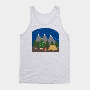 Camping Christmas Tank Top